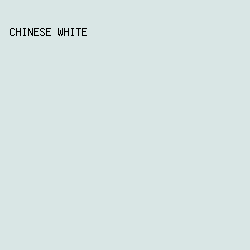 d9e6e5 - Chinese White color image preview