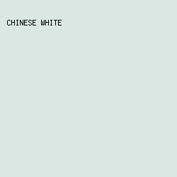 dbe7e3 - Chinese White color image preview