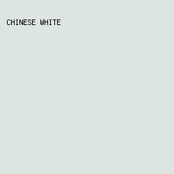 dde5e3 - Chinese White color image preview