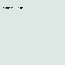 dde8e5 - Chinese White color image preview