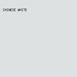 dee1e1 - Chinese White color image preview