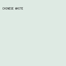 deeae3 - Chinese White color image preview
