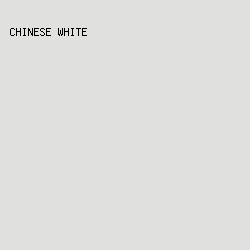 e0e0de - Chinese White color image preview