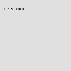 e0e0e0 - Chinese White color image preview