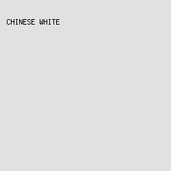 e1e1e1 - Chinese White color image preview