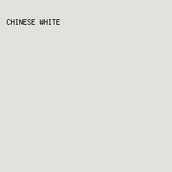e1e2db - Chinese White color image preview