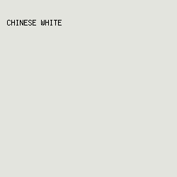 e3e4de - Chinese White color image preview