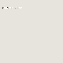 e7e3dd - Chinese White color image preview