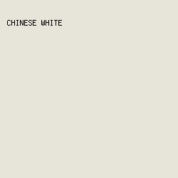 e7e5da - Chinese White color image preview