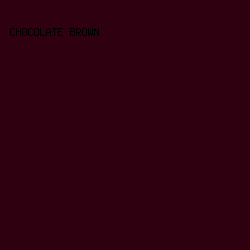 2f000f - Chocolate Brown color image preview