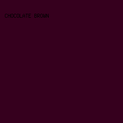 36001E - Chocolate Brown color image preview
