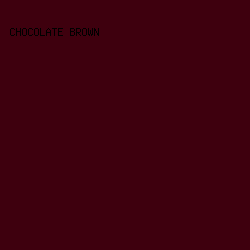 3E000E - Chocolate Brown color image preview