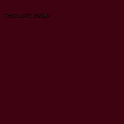 3F000F - Chocolate Brown color image preview