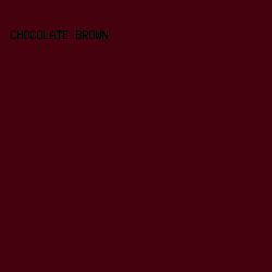 46010e - Chocolate Brown color image preview