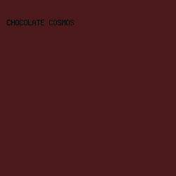 4c191b - Chocolate Cosmos color image preview
