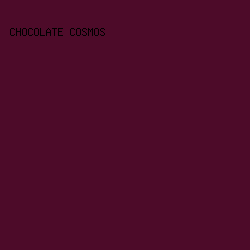 4d0b29 - Chocolate Cosmos color image preview