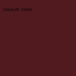 511A1F - Chocolate Cosmos color image preview