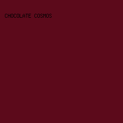 5C0A1B - Chocolate Cosmos color image preview