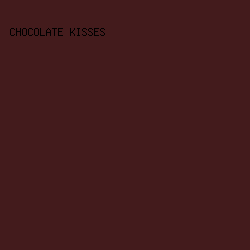 431b1c - Chocolate Kisses color image preview