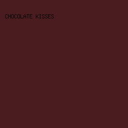 4a1b1f - Chocolate Kisses color image preview