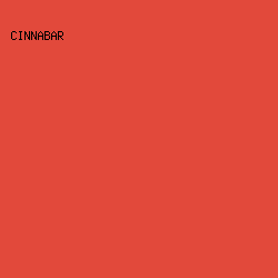 E2493B - Cinnabar color image preview