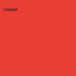 E83D33 - Cinnabar color image preview