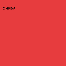e73c3e - Cinnabar color image preview