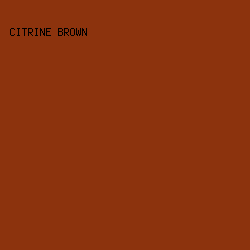 8C330D - Citrine Brown color image preview