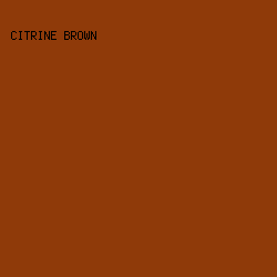 8F3A09 - Citrine Brown color image preview