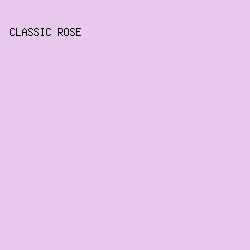 E9C9EE - Classic Rose color image preview