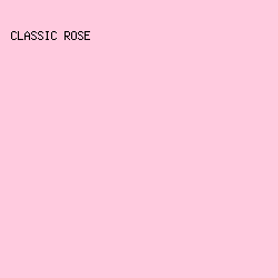 ffcbdf - Classic Rose color image preview