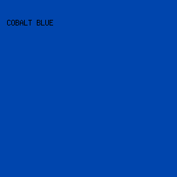 0045AD - Cobalt Blue color image preview