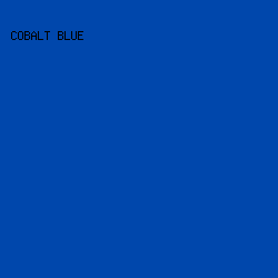 0047AC - Cobalt Blue color image preview