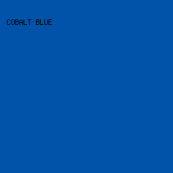 0053A8 - Cobalt Blue color image preview