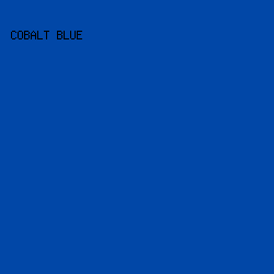 0147a7 - Cobalt Blue color image preview