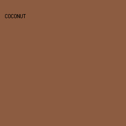 8C5C41 - Coconut color image preview