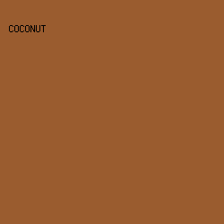 9a5c2f - Coconut color image preview