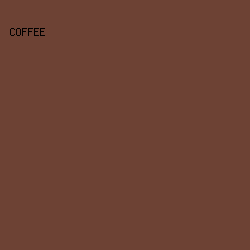 6D4234 - Coffee color image preview