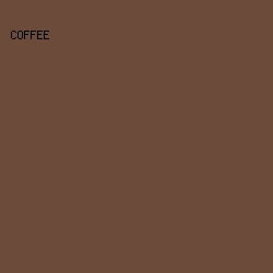 6D4B3A - Coffee color image preview