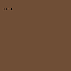 6F4E36 - Coffee color image preview