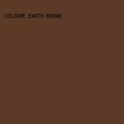 5B3B28 - Cologne Earth Brown color image preview