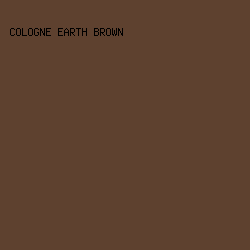 5E412F - Cologne Earth Brown color image preview