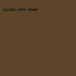 5F462B - Cologne Earth Brown color image preview