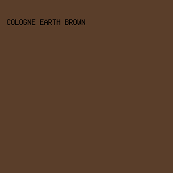 5a3e2a - Cologne Earth Brown color image preview