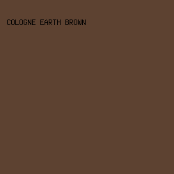 5d4231 - Cologne Earth Brown color image preview