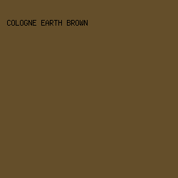 644e2a - Cologne Earth Brown color image preview