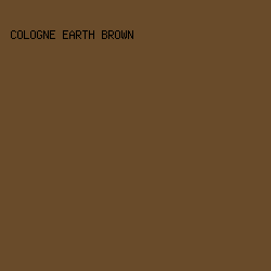 694B2A - Cologne Earth Brown color image preview