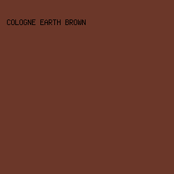 6b3729 - Cologne Earth Brown color image preview