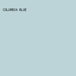 BCD4D8 - Columbia Blue color image preview