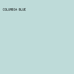 BEDBD9 - Columbia Blue color image preview